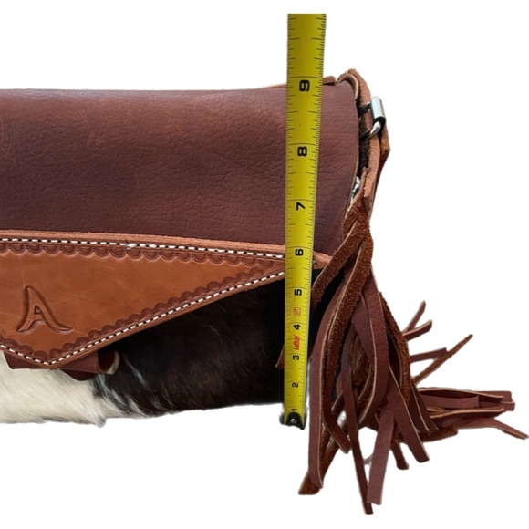 Custom Handmade Cowhide Fringe Purse - Picture 10 of 14